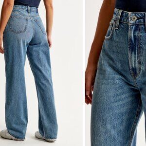 Abercrombie & Fitch Jeans Womens Size 28 The Loose High Rise, Curve Love